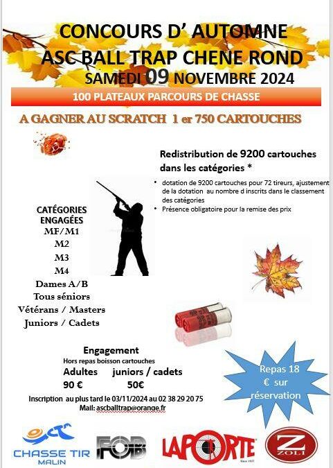 Concours d’automne – 9 novembre 2024