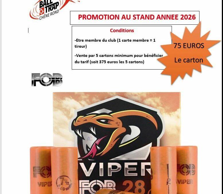 Promotion cartouche VIPER